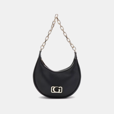 Circle Shoulder Black-Guess-Sacs-Maroquinerie Fortunas-Mouscron