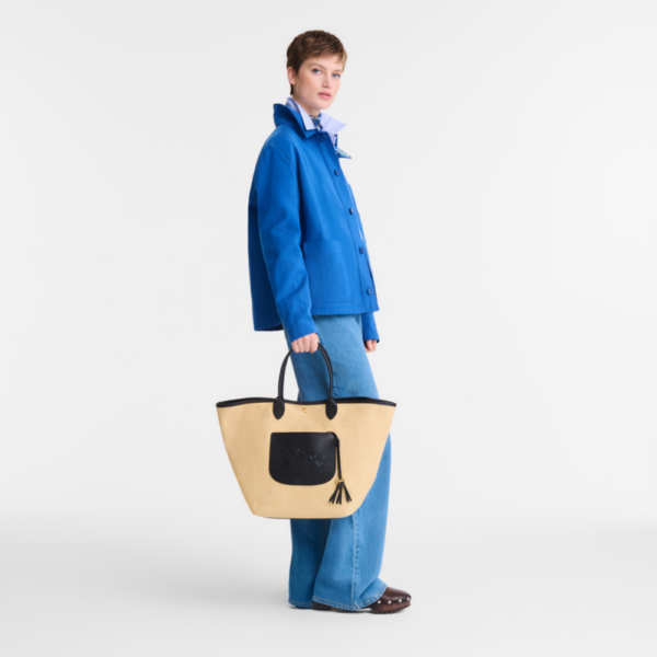 Panier Pliage L Noir-Longchamp-Sacs-Maroquinerie Fortunas-Mouscron