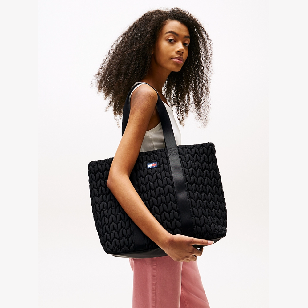 Tote Quilted Logo-Tommy Hilfiger-Sacs-Maroquinerie Fortunas-Mouscron