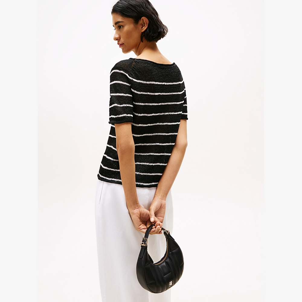 Hobo Feminine Black-Tommy Hilfiger-Sacs-Maroquinerie Fortunas-Mouscron