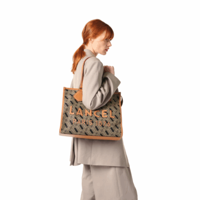 Tote Multico Black-Lancel-Sacs-Maroquinerie Fortunas-Mouscron