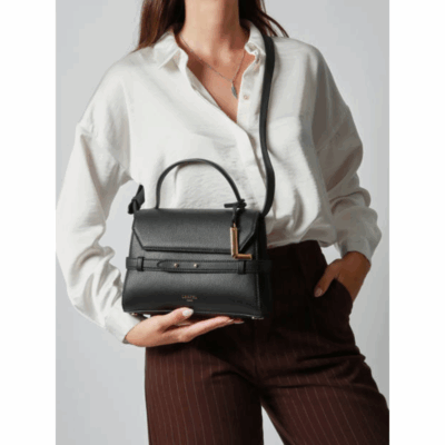 Faubourg Charm Black-Lancel-Sacs-Maroquinerie Fortunas-Mouscron