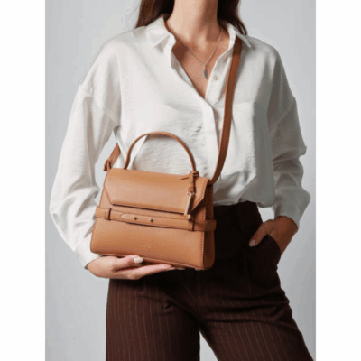 Faubourg Charm Camel-Lancel-Sacs-Maroquinerie Fortunas-Mouscron