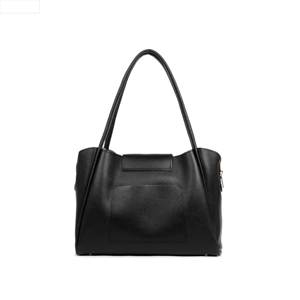 Ida Shopper Noir-Lancaster-Sacs-Maroquinerie Fortunas-Mouscron