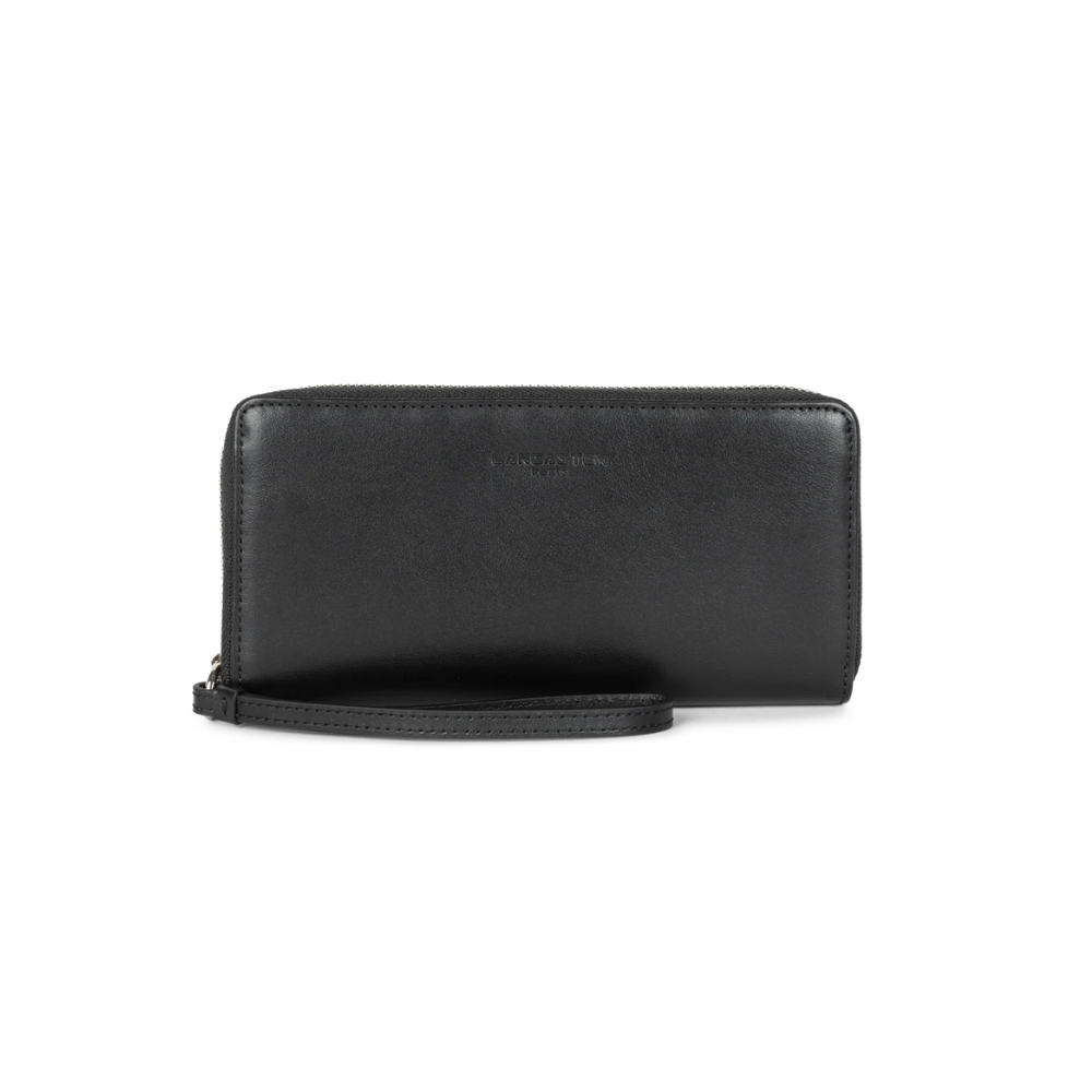 Portefeuille Compagnon Noir-Lancaster-Petite Maroquinerie-Maroquinerie Fortunas-Mouscron