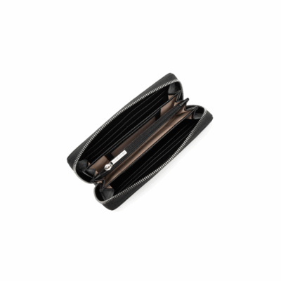 Portefeuille Compagnon Noir-Lancaster-Petite Maroquinerie-Maroquinerie Fortunas-Mouscron