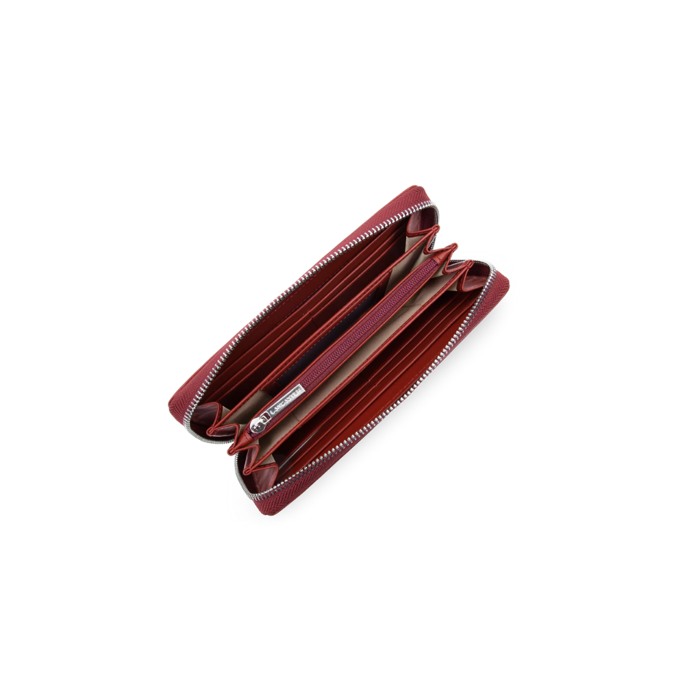 Portefeuille Compagnon Carmin-Lancaster-Petite Maroquinerie-Maroquinerie Fortunas-Mouscron