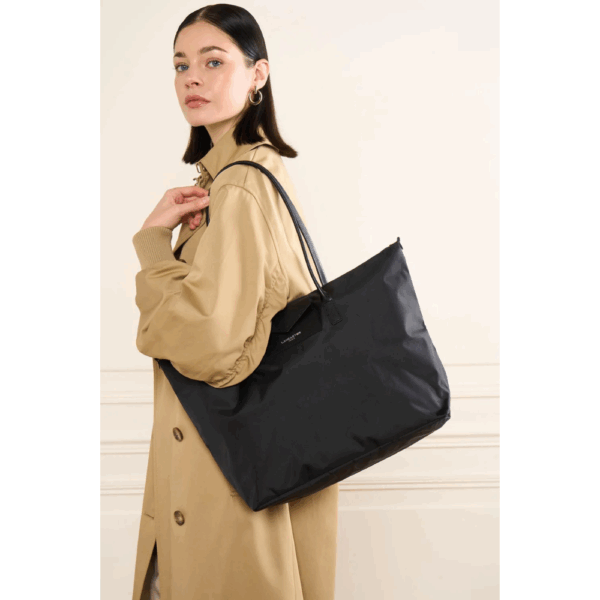 Cabas Shopper L Noir-Lancaster-Sacs-Maroquinerie Fortunas-Mouscron