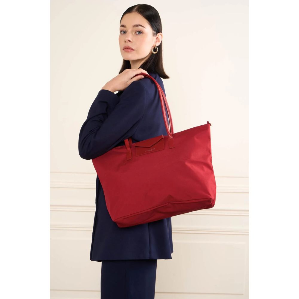 Cabas Shopper L Rouge-Lancaster-Sacs-Maroquinerie Fortunas-Mouscron