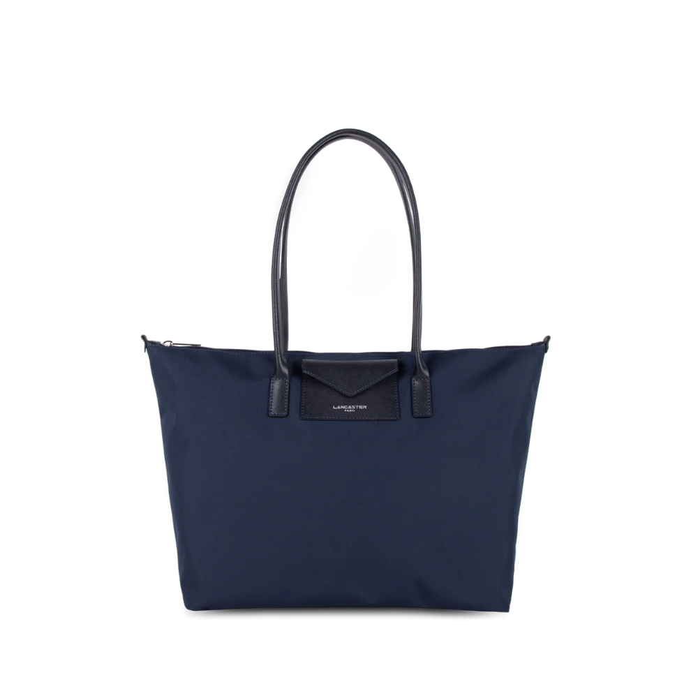 Cabas Shopper L Bleu-Lancaster-Sacs-Maroquinerie Fortunas-Mouscron