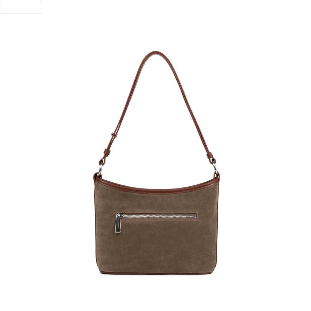 Suède Bucket Châtaigne-Lancaster-Sacs-Maroquinerie Fortunas-Mouscron