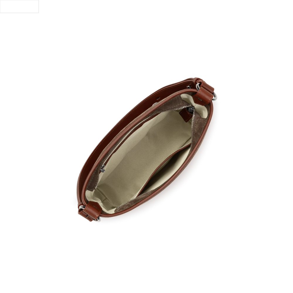 Suède Bucket Châtaigne-Lancaster-Sacs-Maroquinerie Fortunas-Mouscron