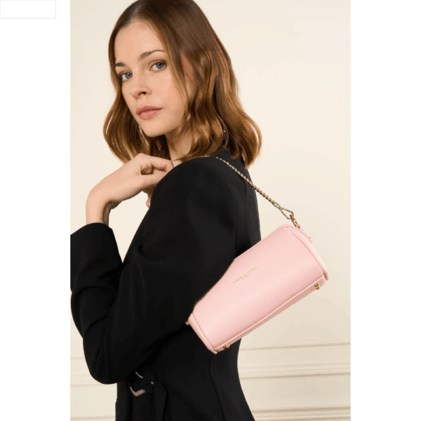 Ana Pochette Rose-Lancaster-Sacs-Maroquinerie Fortunas-Mouscron