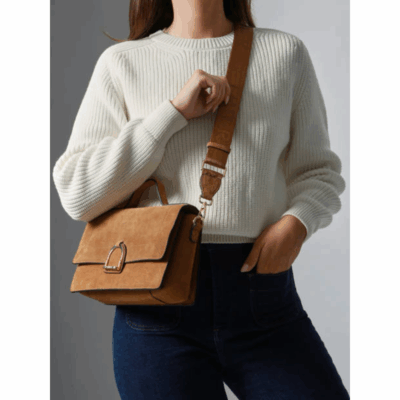 Altesse M Suede Camel-Etrier-Sacs-Maroquinerie Fortunas-Mouscron