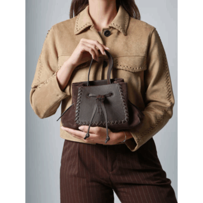 Brumby S Handle Choco-Etrier-Sacs-Maroquinerie Fortunas-Mouscron