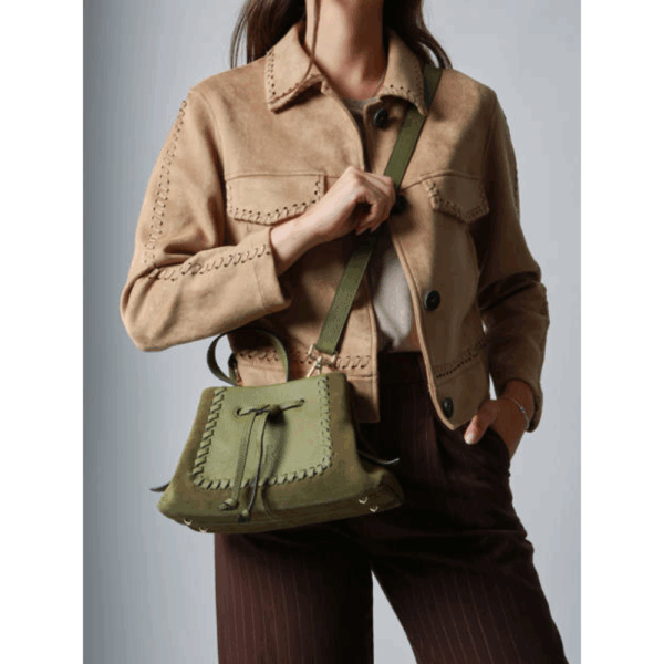 Brumby S Handle Olive-Etrier-Sacs-Maroquinerie Fortunas-Mouscron