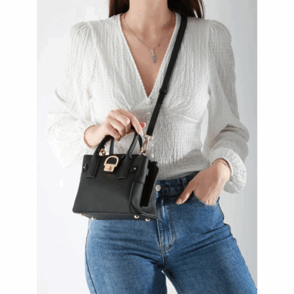 Equestre XS Handle Noir-Etrier-Sacs-Maroquinerie Fortunas-Mouscron