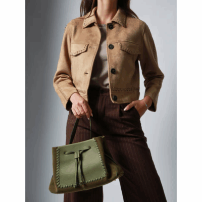 Brumby M Handle Olive-Etrier-Sacs-Maroquinerie Fortunas-Mouscron