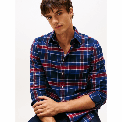 Chemise Flannel Tartan-Tommy Hilfiger-Vêtements & Co.-Maroquinerie Fortunas-Mouscron