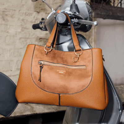 Raven Shopper Cognac-Lollipops-Sacs-Maroquinerie Fortunas-Mouscron