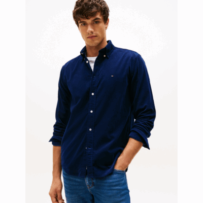 Chemise Imperial Blue-Tommy Hilfiger-Vêtements-Maroquinerie Fortunas-Mouscron