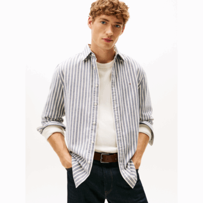 Chemise Flannel Stripe-Tommy Hilfiger-Vêtements-Maroquinerie Fortunas-Mouscron
