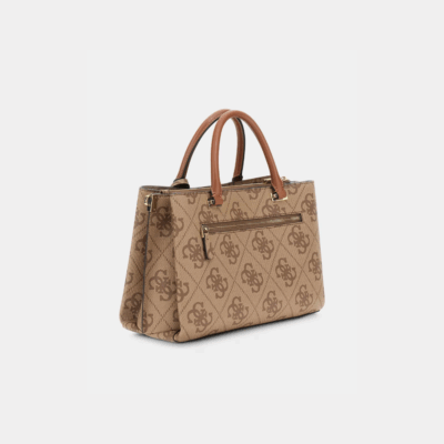 Erenia Satchel Latte Logo-Guess-Sacs-Maroquinerie Fortunas-Mouscron