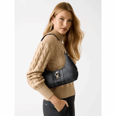 Erenia Shoulder Coal-Guess-Sacs-Maroquinerie Fortunas-Mouscron