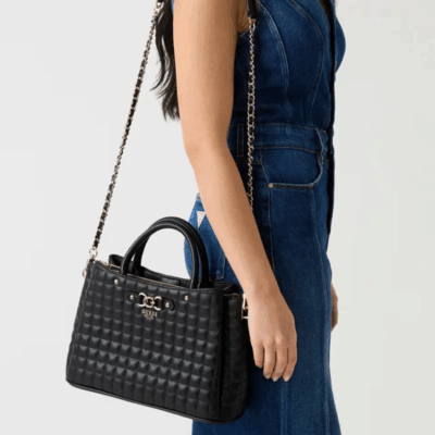 Nadira Satchel Black-Guess-Sacs-Maroquinerie Fortunas-Mouscron