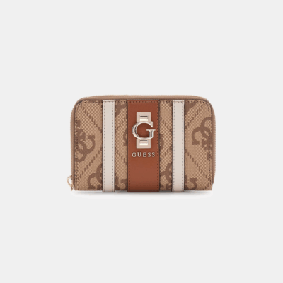 Portefeuille Erenia Latte Logo-Guess-Petite Maroquinerie-Maroquinerie Fortunas-Mouscron