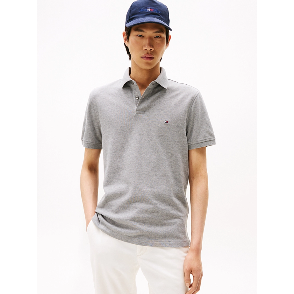 Polo Grey-Tommy Hilfiger-Vêtements & Co.-Maroquinerie Fortunas-Mouscron