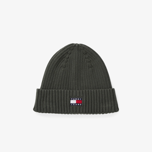 Bonnet Logo Green-Tommy Hilfiger-Vêtements & Co.-Maroquinerie Fortunas-Mouscron
