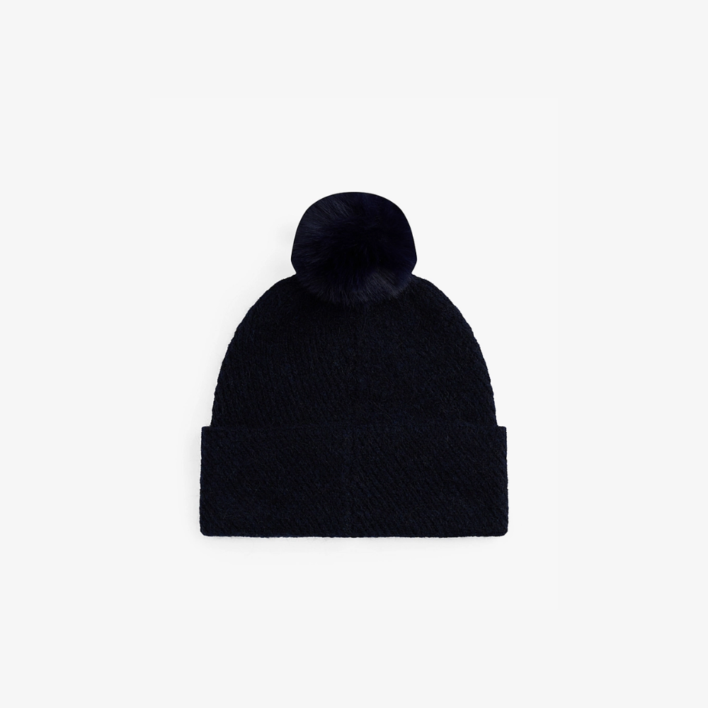 Bonnet Pompom Blue-Tommy Hilfiger-Accessoires de mode-Maroquinerie Fortunas-Mouscron Bonnet Pompom Blue-Tommy Hilfiger-Accessoires de mode-Maroquinerie Fortunas-Mouscron