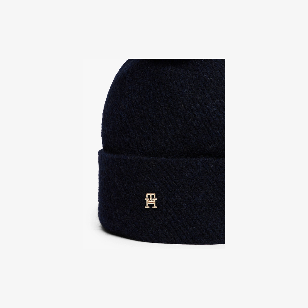 Bonnet Pompom Blue-Tommy Hilfiger-Accessoires de mode-Maroquinerie Fortunas-Mouscron Bonnet Pompom Blue-Tommy Hilfiger-Accessoires de mode-Maroquinerie Fortunas-Mouscron