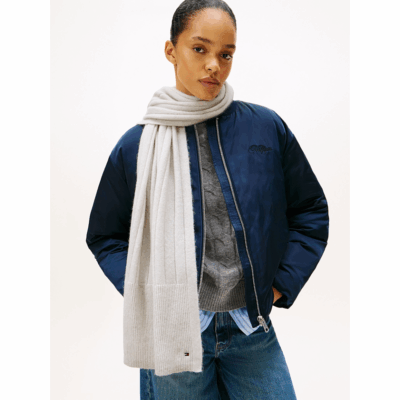 Echarpe Fluffy Grey-Tommy Hilfiger-Accessoires de mode-Maroquinerie Fortunas-Mouscron