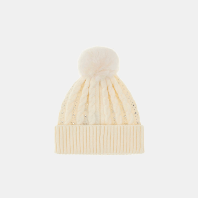 Bonnet Pompom White-Guess-Accessoire de mode-Maroquinerie Fortunas-Mouscron