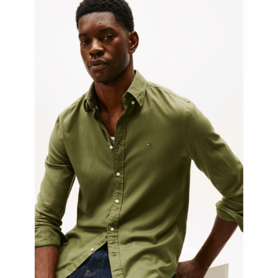 Chemise Flannel Green-Tommy Hilfiger-Vêtements & Co.-Maroquinerie Fortunas-Mouscron