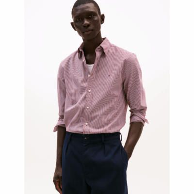 Chemise Poplin Red-Tommy Hilfiger-Vêtements & Co.-Maroquinerie Fortunas-Mouscron