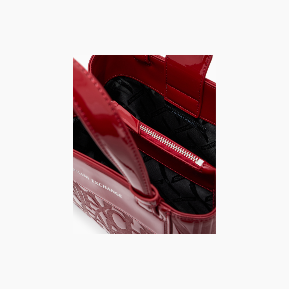 Handle Logo Patent Red-Armani-Sac-Maroquinerie Fortunas-Mouscron Handle Logo Patent Red-Armani-Sac-Maroquinerie Fortunas-Mouscron