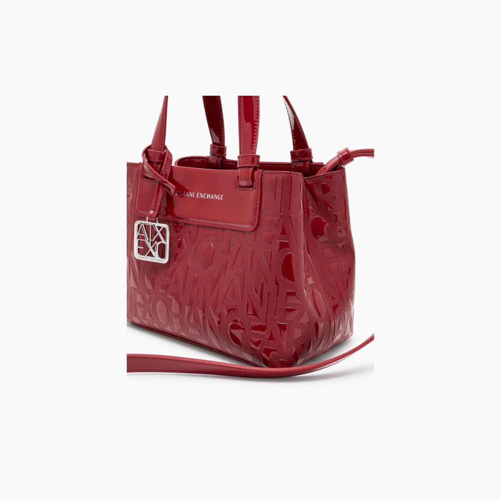 Handle Logo Patent Red-Armani-Sac-Maroquinerie Fortunas-Mouscron Handle Logo Patent Red-Armani-Sac-Maroquinerie Fortunas-Mouscron
