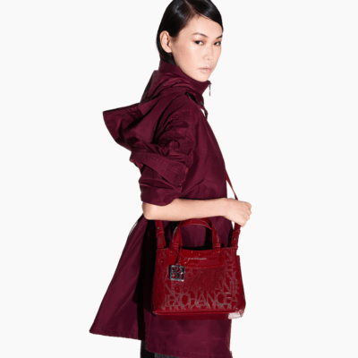 Handle Logo Patent Red-Armani-Sac-Maroquinerie Fortunas-Mouscron
