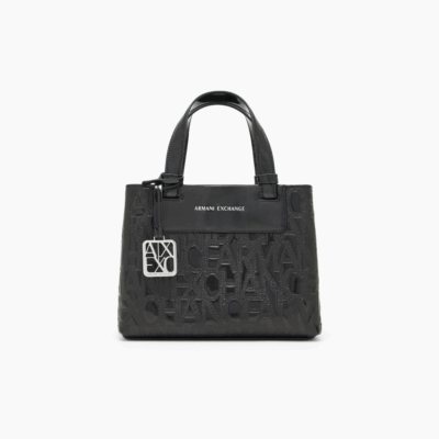 Handle Logo Patent Black-Armani-Sac-Maroquinerie Fortunas-Mouscron