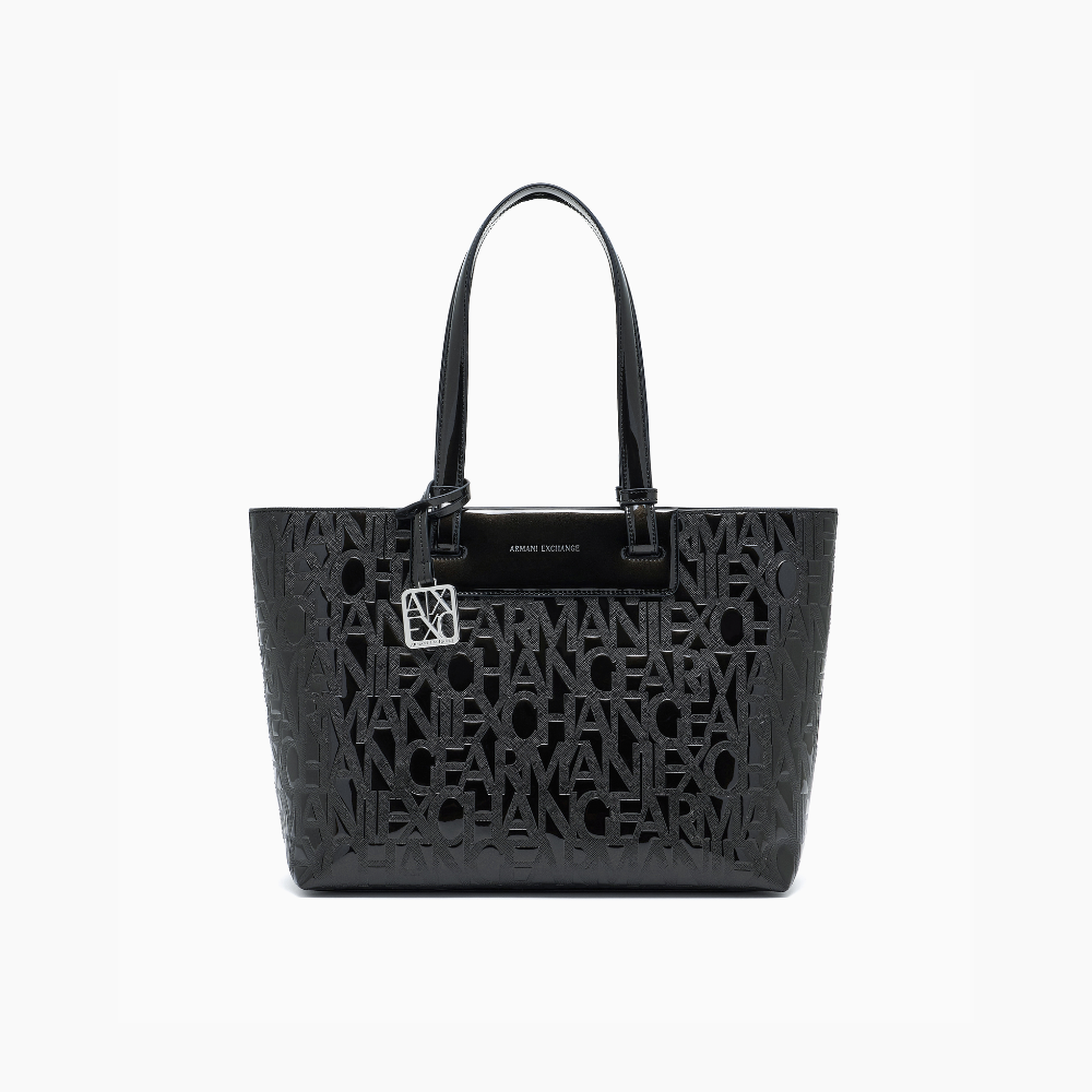 Liz Shopping Patent Black-Armani-Sac-Maroquinerie Fortunas-Mouscron