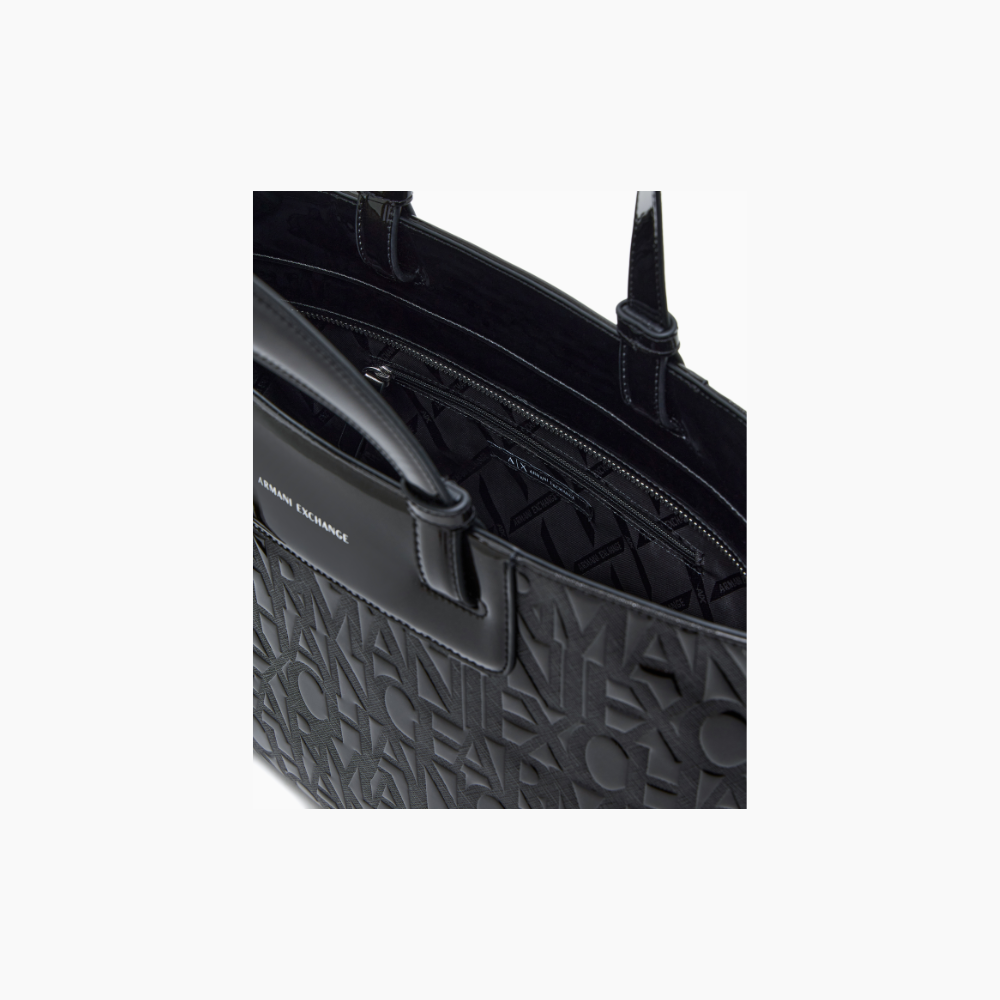 Liz Shopping Patent Black-Armani-Sac-Maroquinerie Fortunas-Mouscron