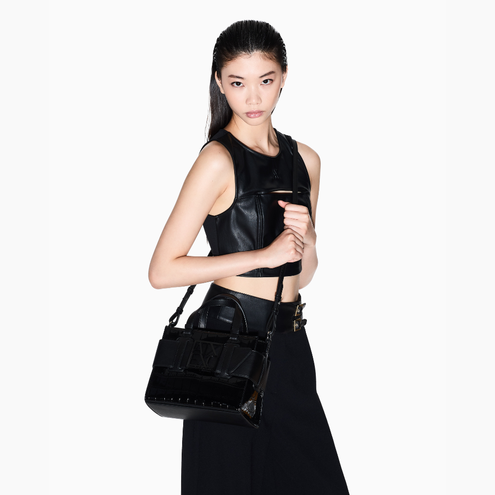 Suzie Handle S Black-Armani-Sac-Maroquinerie Fortunas-Mouscron