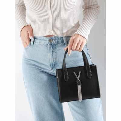 Divina Shoulder Arg Nero-Valentino-Sac-Maroquinerie Fortunas-Mouscron