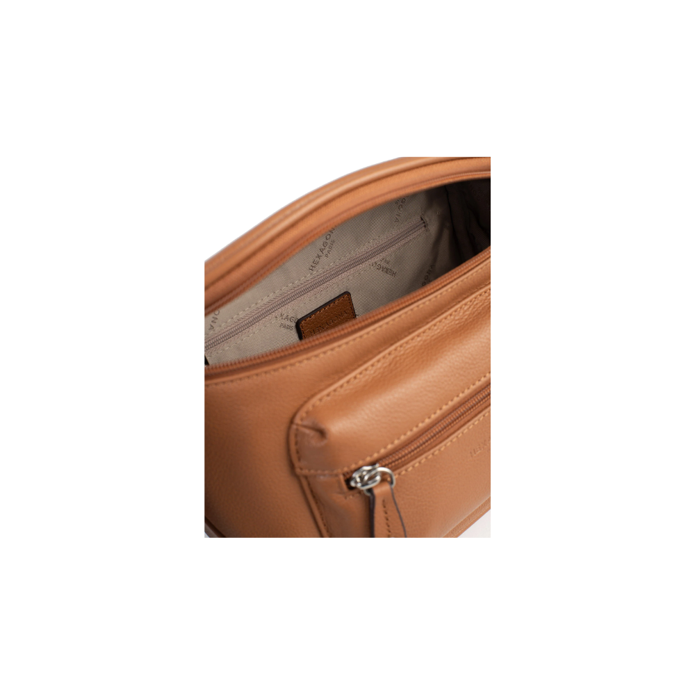 Sac Porté Travers Tan-Hexagona-Sacs-Maroquinerie Fortunas-Mouscron