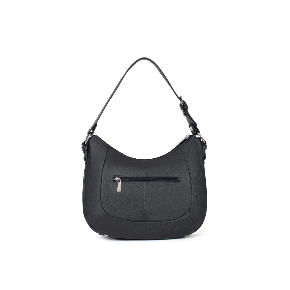 Besace Confort Noir-Hexagona-Sacs-Maroquinerie Fortunas-Mouscron