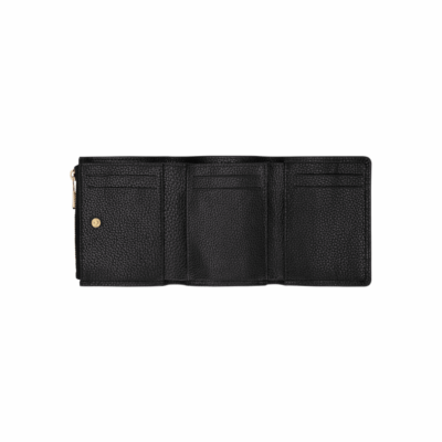 Foulonné Portefeuiille compact noir-Longchamp-Petite Maroquinerie-Maroquinerie Fortunas-Mouscron