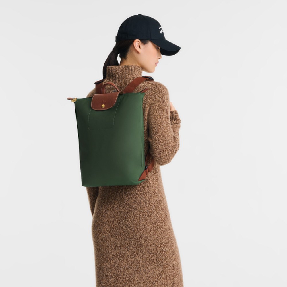 Pliage Sac à Dos Vert Anglais-Longchamp-Sacs-Maroquinerie Fortunas-Mouscron